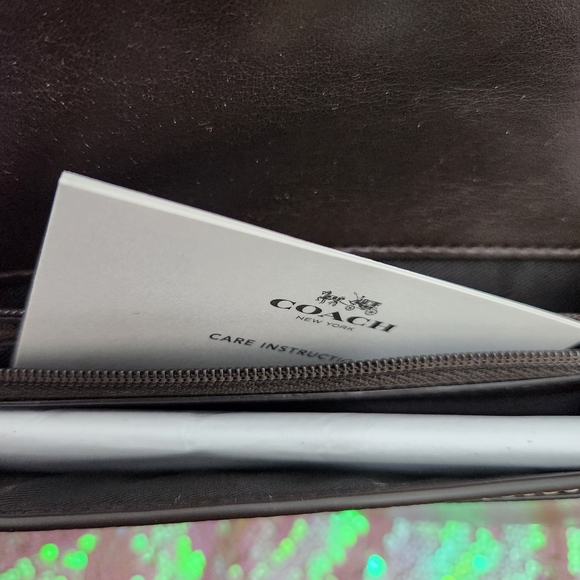 Coach Gold Pebble Leather Wristlet - Picture 7 of 11